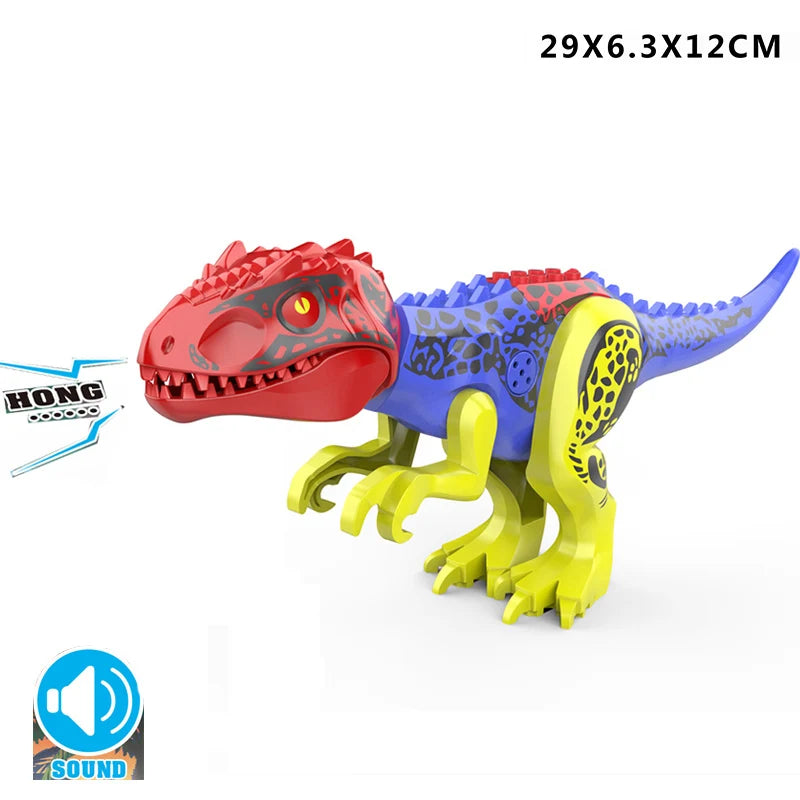 Brutal Raptor Building Jurassic Blocks World 2 MINI Dinosaur Figures Bricks Dino Toys For Children Dinosaurios Christmas