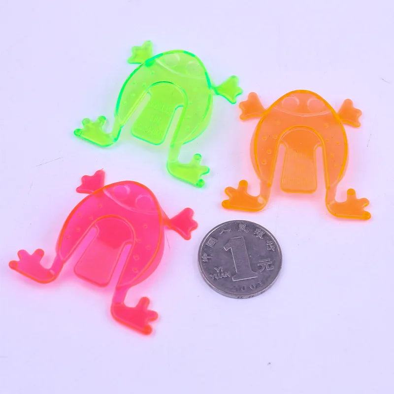 10/20PCS 4.3*4.3cm Jumping Frog Hoppers Game Kids Party Favor Birthday Party Toys for Girl Boy Goody Bag Pinata Fillers