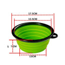 Collapsible Dog Bowls Portable Travel Dog Food Dish Water Bowl with Lid and Carabiner Pet Food Container for Indoor Outdoor