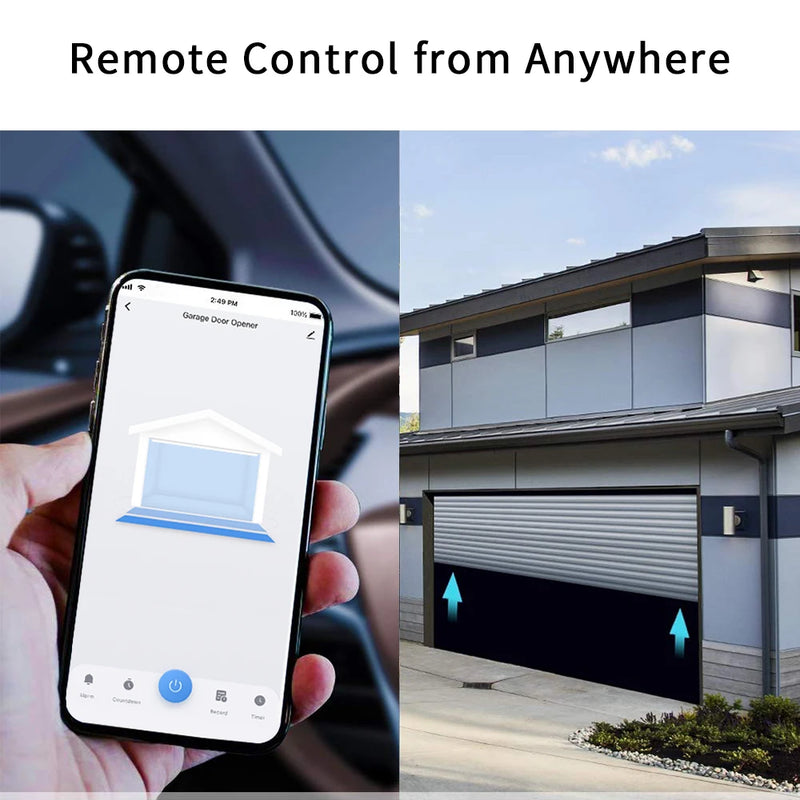 LoraTap Tuya Smart Life Garage Door Sensors Opener Controller WiFi Switch Alexa Opening Home Remote Control Contact Voice Portal