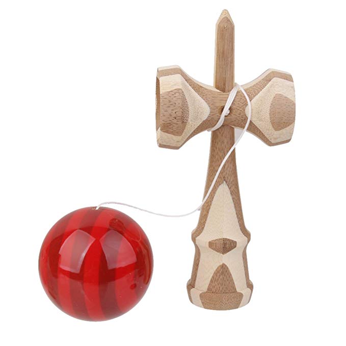 1 Piece Professional Bamboo Paint Wooden Kendama Balls Skillful Jumbo Kendama Juggle Game Balls Outdoors Toys for Children