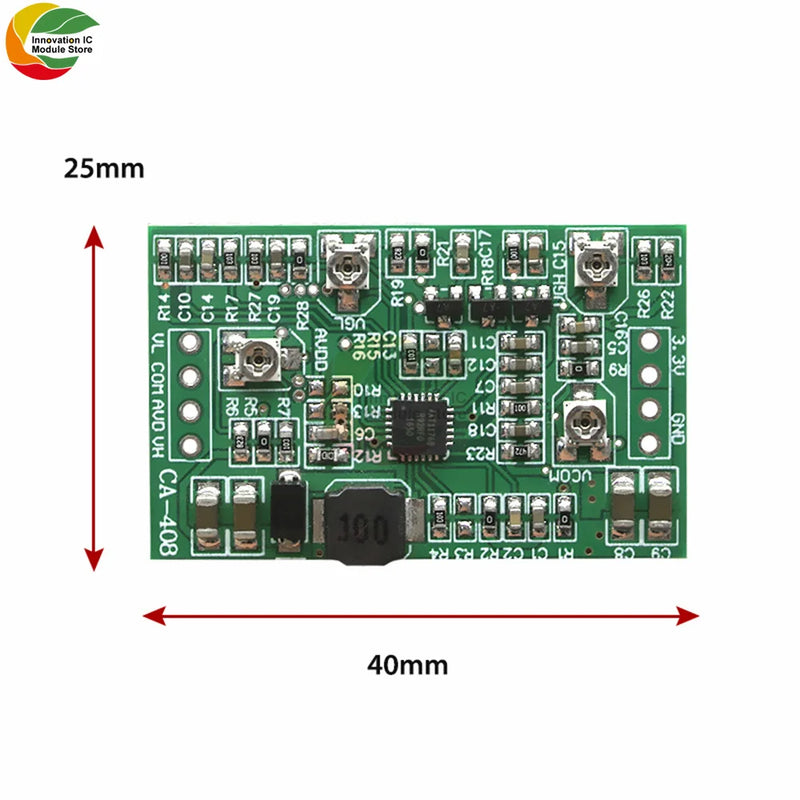 High Quality New CA-408 CA-508 LCD Screen TCON Board Module VGL VGH VCOM AVDD Four-way Adjustable Boost Module 3.3V12V Input