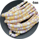 400pcs/Lot 3/4/5/6mm 16inch Round Slice Clay Beads Spacer Beads Polymer Clay Beads For Jewelry Making DIY Handmade Accessories