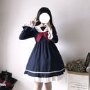 Summer Short Sleeve Gothic Lolita Dress Harajuku Street Fashion Cross Cosplay Female Bow Dress Japanese Soft Sister Style Dress