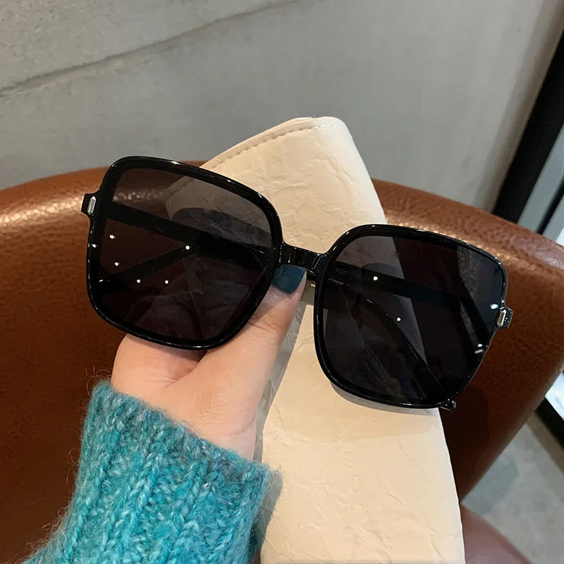 Vintage Oversize Square Sunglasses Women Luxury Brand Big Frame Women Sun Glasses Black Fashion Gradient Female Glasses Oculos