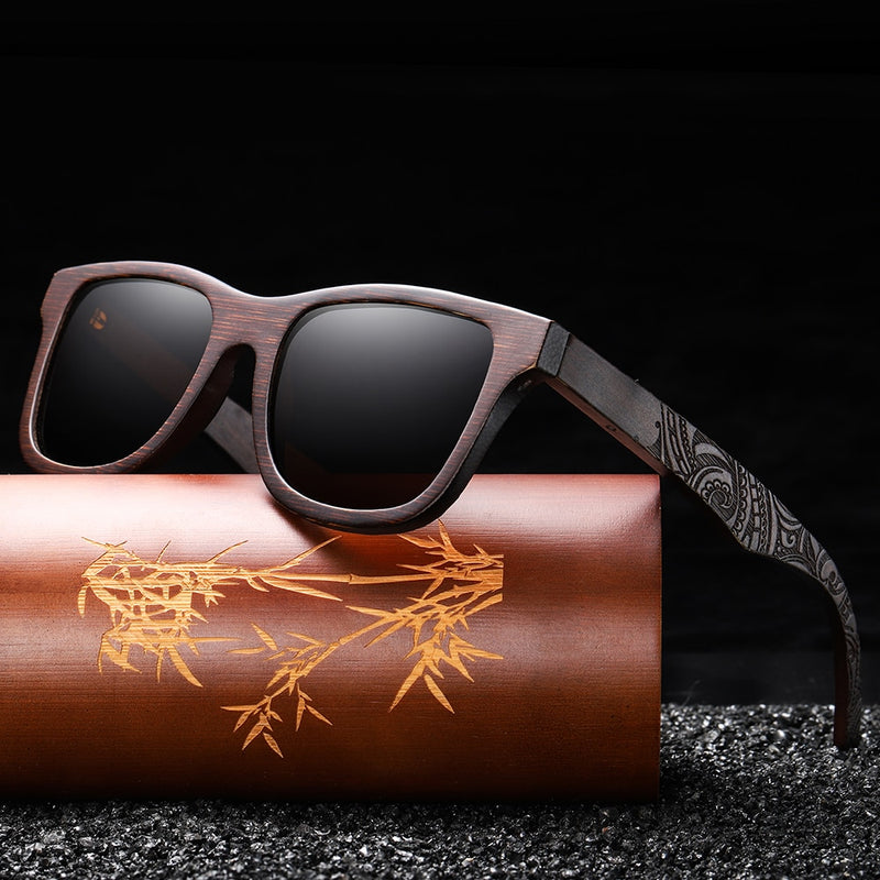 EZREAL Natural Polarized Wooden Sunglasses Men Bamboo Sun Glasses Women Brand Designer Original Wood Glasses With Wooden Box