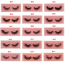 Mink Lashes 3D Mink Eyelashes 100% Cruelty free Lashes Handmade Reusable Natural Eyelashes Popular False Lashes Makeup E1- E13