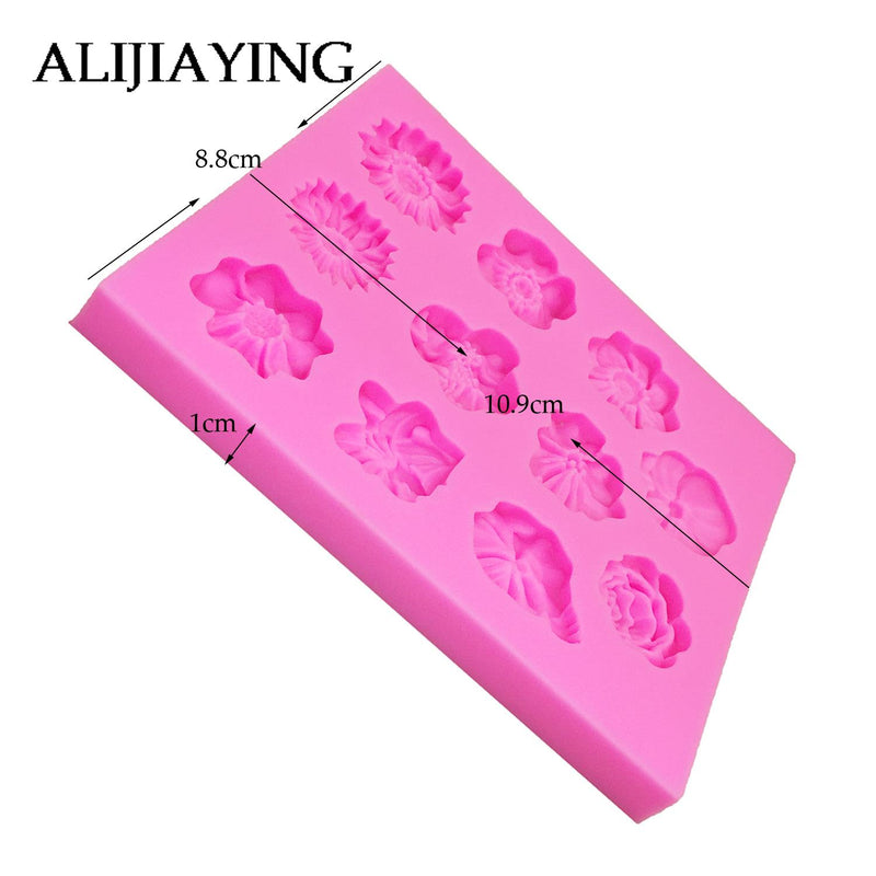 M1095 Sugarcraft Flower silicone mold fondant mold chrysanthemum cake decorating tools chocolate gumpaste mold