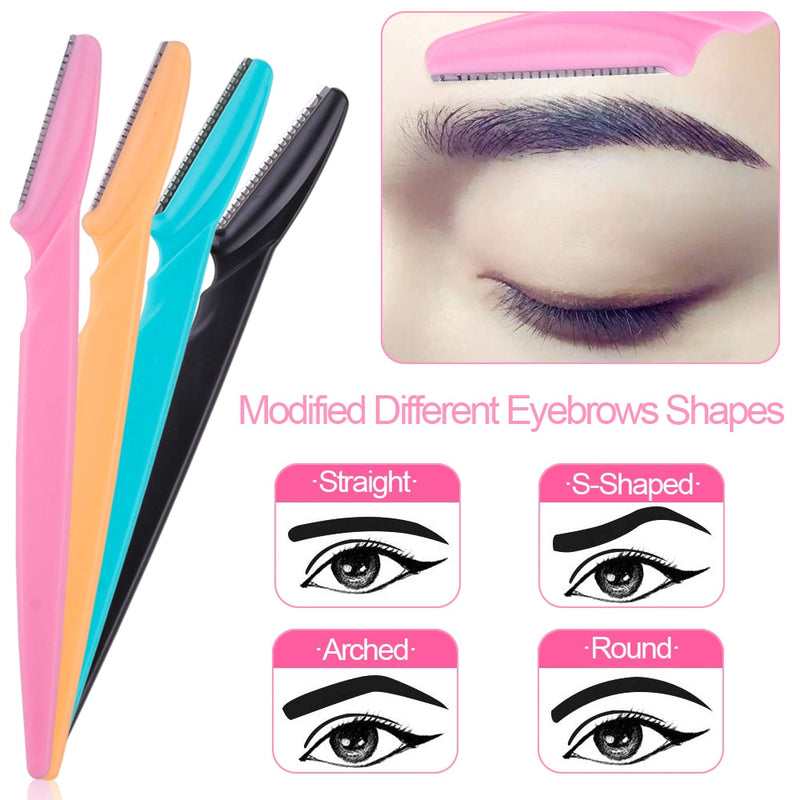 20/40/80Pcs Eye Brow Safe Face Blades Shaping Knife Eyebrow Trimmer Shaver Face Hair Removal Blades Cutter Woman Makeup Tools