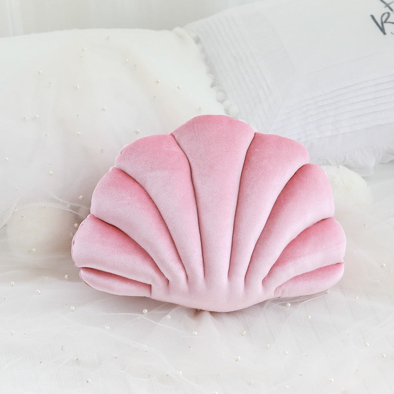 Shell Cushion Patio Decorative Pillow Love Present Soft Fleece Chic Fresh Sea Warm Home Sofa Car Decorating