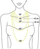 New Hot Real White Freshwater Cultured Pearl Necklaces for Women Girl Gift, 925 Sterling Silver Women's Baroque Pearl Necklace