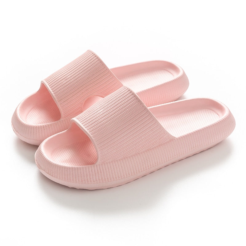 Women Thick Platform Slippers Indoor Bathroom Slipper Soft Eva Anti-Slip Couples Home Floor Slides Ladies Summer Shoes