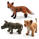 Hot Easter Rabbit Wolf Deer Lion Fox Meerkat Squirrel Figurine Home Decor Miniature Fairy Garden Decoration Accessories Modern