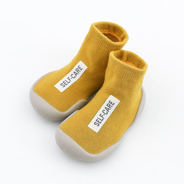 Toddler Indoor Sock Shoes Newborn Baby Socks Autumn Terry Cotton Baby Girl Sock with Rubber Soles Infant Animal Cat Funny Sock