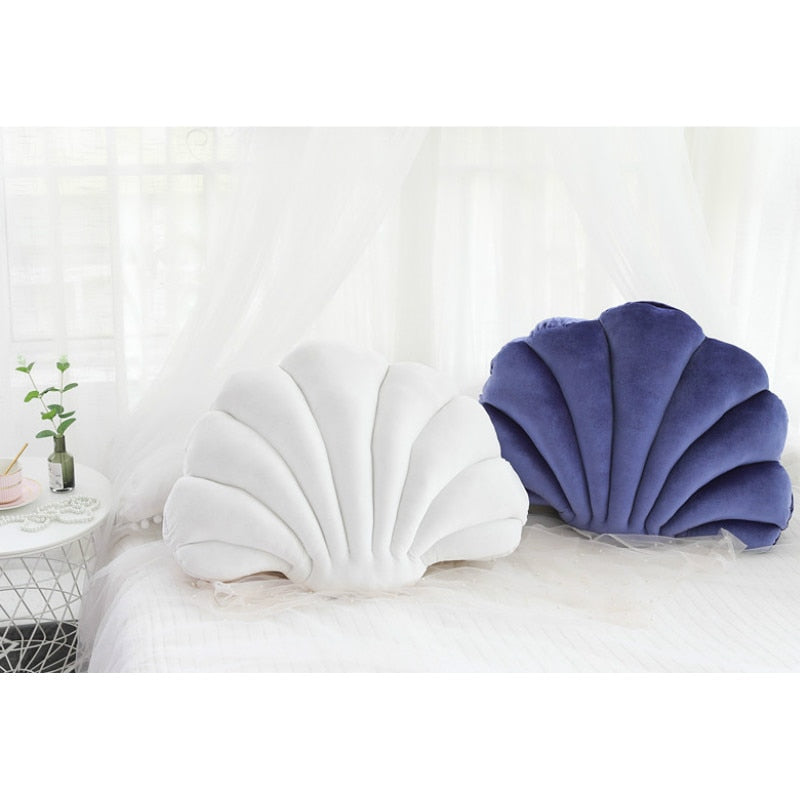 Shell Cushion Patio Decorative Pillow Love Present Soft Fleece Chic Fresh Sea Warm Home Sofa Car Decorating