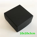 24Pcs Black Cardboard Packaging Boxes  Jewelry  Boxes Multiple Sizes Aircraft Gift Box Black Handmade Soap Packaging Boxes