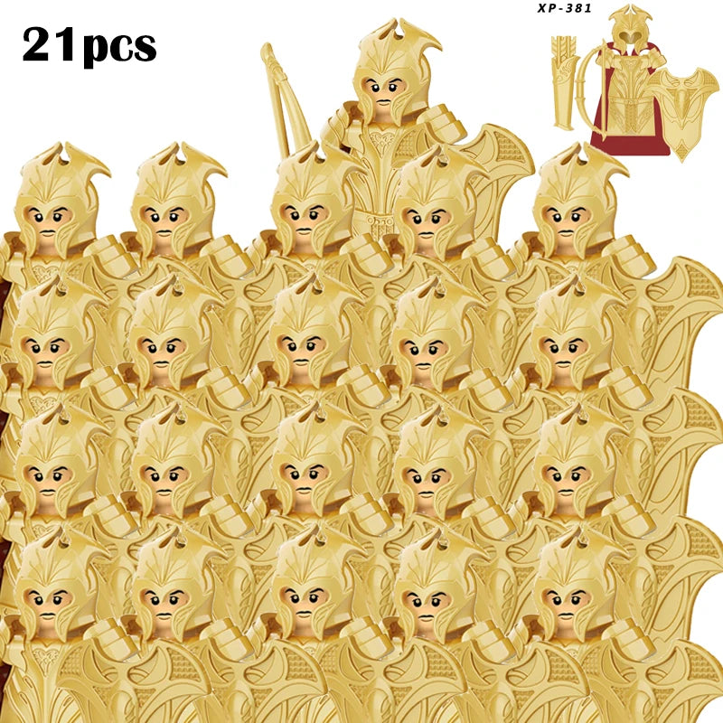 Classic Medieval Movie Elves Dwarf Warrior Iron Foot Dane leader of the Dwarfs Building Blocks LOTR Figures Toys For Children