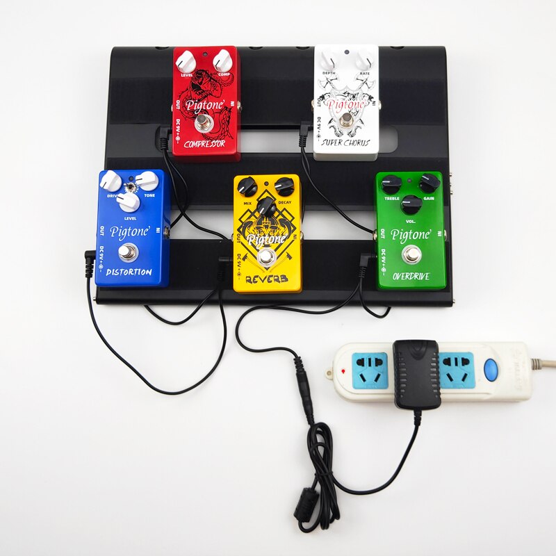 5 Way Electric Guitar Effect Pedal Power Supply Accessories Cables Adapter Daisy Chain Wire Pro 9V DC 1A US EU UK JP AU Plug Pod