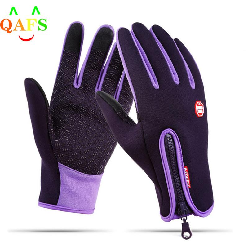 Outdoor Winter Gloves Waterproof Moto Thermal Fleece Lined Resistant Touch Screen Non-slip Motorbike Riding