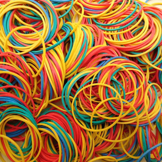 100 Pcs/lot Colorful Nature Rubber Bands 15/19/25/38 mm School Office Home Industrial ring Rubber Band Stationery Package Holder