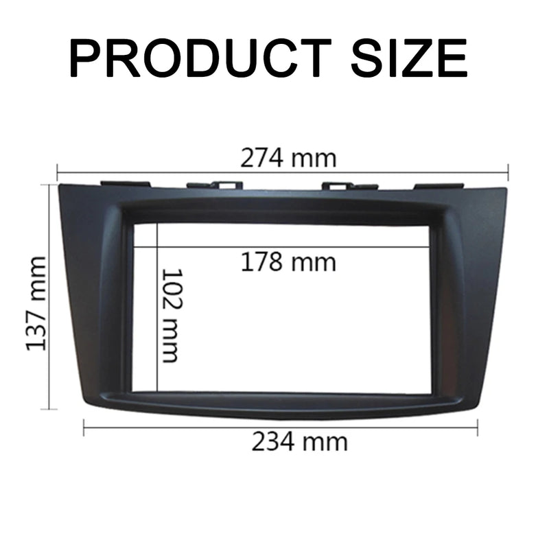 Double 2 Din Car Radio Fascia for Suzuki Swift 2011+ CD DVD Stereo Panel Dash Trim Reftting Installation Kit Frame Facia Bezel