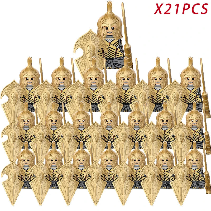 Classic Medieval Movie Elves Dwarf Warrior Iron Foot Dane leader of the Dwarfs Building Blocks LOTR Figures Toys For Children