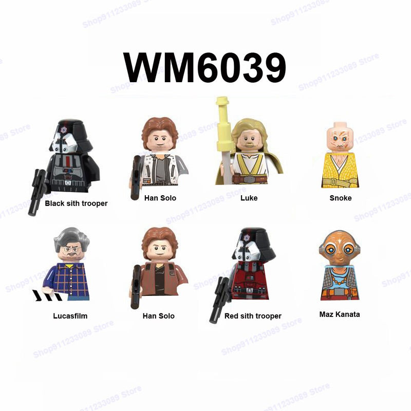 Mandalorians Building Blocks Baby Yodas Bricks Boba Fett Obi-wan Ahsoka Star Stormtroopers Luke Skywalker Wars Action Figure Toy