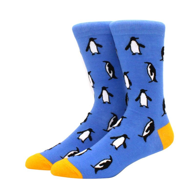 2024 New Hiphop Cotton Men Socks Harajuku Happy Funny animal Flamingo penguin chili Dress Socks for Male Wedding Christmas Gift