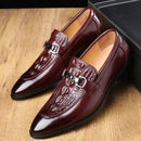 Dropshipping 2022 Luxury Men Leather Shoes Fashion Wedding Party Shoes Luxury Men Designer Business Flats Shoes Large Size 48