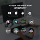 HUION H420X Graphics Tablet 4.17 x 2.6inch Digital Tablet Graphic Tablet for Drawing Painting with Battery-Free Pen PW100 8192 L