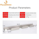 PizzAtHome Pizza Shovel Wall Rack Brushed Stainless Steel Pizza Peel Rack Wall Mounted Hanger Heavy Duty Pizza Shovel Holder