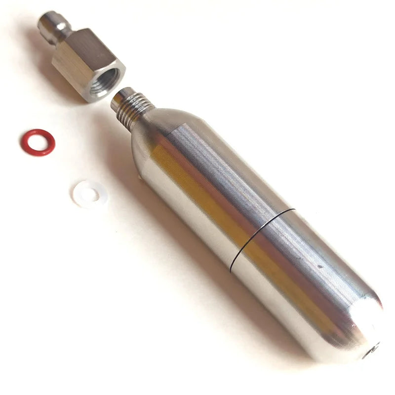 Refillable Co2 Cartridge Fast Charging for 8g 12g 16g Recycle Cylinder Riding Cycling Fill Fitting Disconnect Inflation Adapter