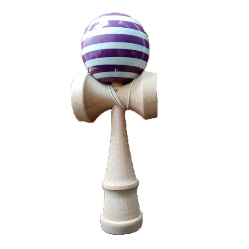 1 Piece Professional Bamboo Paint Wooden Kendama Balls Skillful Jumbo Kendama Juggle Game Balls Outdoors Toys for Children