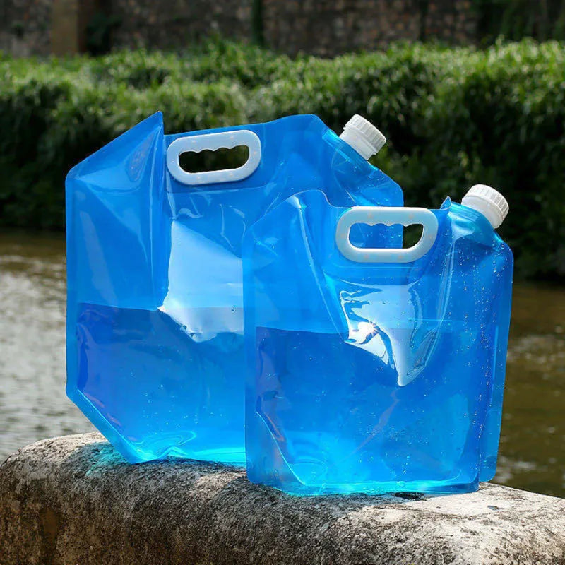 5/10/15L Camping Water Bag Container Portable Foldable Outdoor Hiking Soft Flask Sport Bottle Waterbag Storage Pack