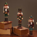 Wooden Nutcracker Soldier Figurines Ornaments 30CM Nutcracker Puppet Desktop Crafts Kids Gifts Christmas HomeDecorations