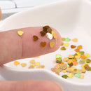 Eco-friendly PET 3mm Ultrathin Heart Nail Sequin Mixed Holographic Laser Silver Glitter Sequins for Craft Nail Art Decoration