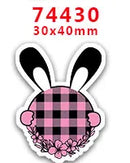 DIY Craft Supplies Sewing Accessories Cartoon Easter Bunny Printed Planar Resins Mold 10 Pieces. PR-73721