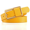 Fashionable Personality Green Belt Simple Narrow Waistband Skirt Decorative Genuine Belts for Women Accessories FCO143