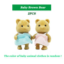 Easter Bunny Simulation Forest Animal Baby Toys Rabbit Family Dolls Dollhouse Figures Collectible Toy  4.5cm Furniture Set Gift