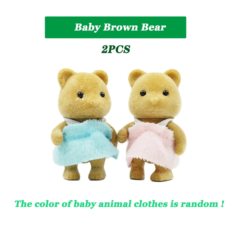 Easter Bunny Simulation Forest Animal Baby Toys Rabbit Family Dolls Dollhouse Figures Collectible Toy  4.5cm Furniture Set Gift