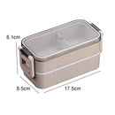 1450ML lunch box high food container eco friendly bento box  lunch japanese food box lunchbox meal prep containers wheat straw