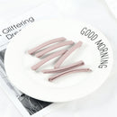 5Pcs/Set Candy Colors Hair Clips For Girls Women Simple Basic Sweet Hairpins Painted Colorful Matte Hair Accessories Barrette