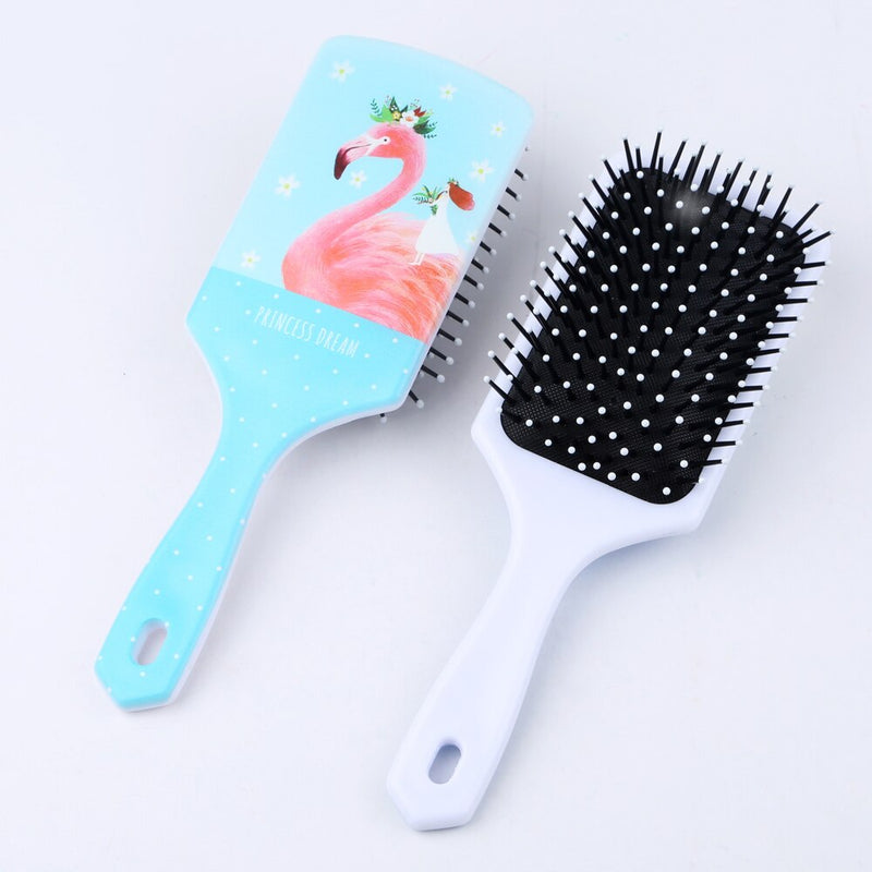 Cartoon Print Hair Detangler Comb,Haircare Massage Scalp Airbag Hair Styling Tool,Soft Comb Teeth Hair Brush,Barber Accessories