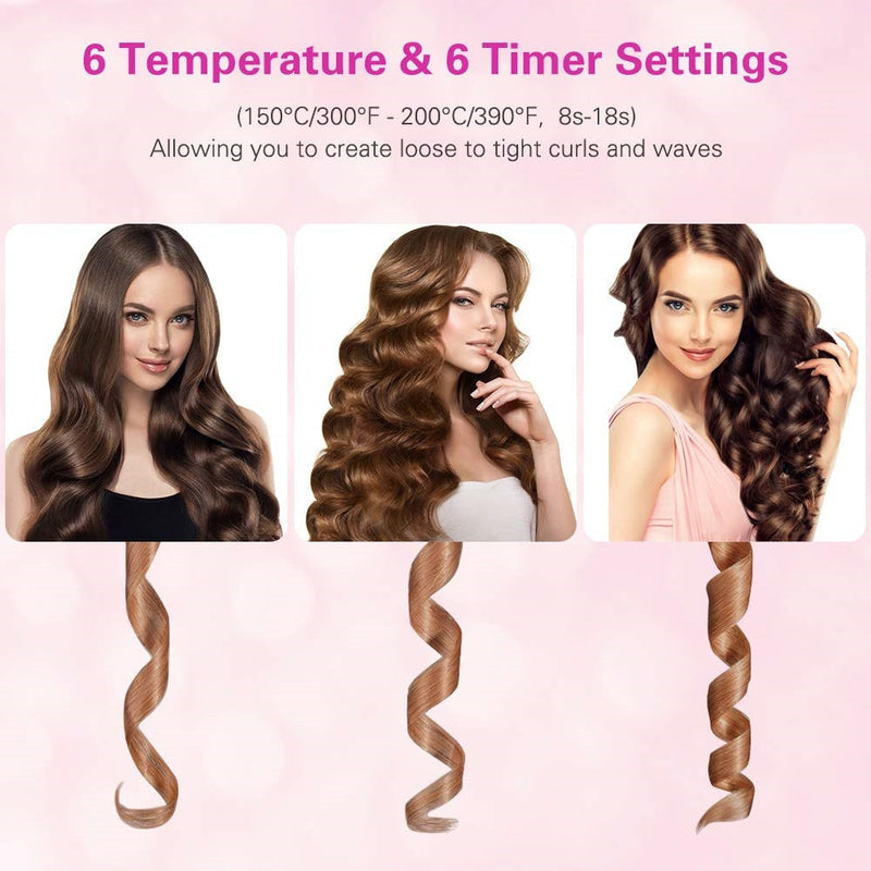 Automatic Hair Curler Ceramic Hair Iron Curling Iron for Hair Waver Wand Curling Wand Curlers Cordless USB Charging Curler Iron