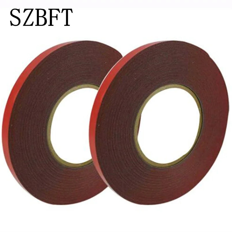 2mm-10mm 10M 0.5mm thickness Black Super Strong Self Adhesive Foam Car Trim Body Double Sided Tape Mobile phone dust-proof tape