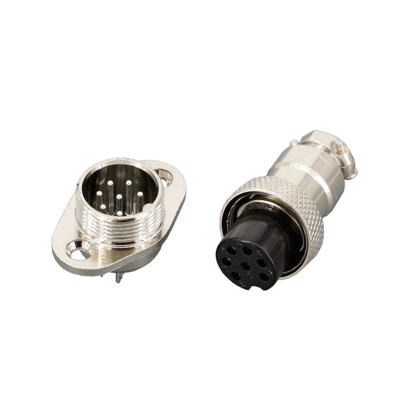 1 Set Aviation Plug and Socket GX16-2/3/4/5/6/7/8/9/10P 16MM Rhombus Flange Seat DF16 Series Aviation Column Connector