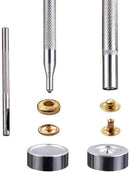 Snap Fasteners Kit 12.5mm Metal Snap Buttons for Clothing Craft Bag Shoes Collar Belt Jeans Perfect Fit Adjust Button DIY Tailor