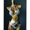 2021 venus vacation new diamond bikini set sexy women swimwear rhinestone bathing suit bling stones swimsuit crystal bikini