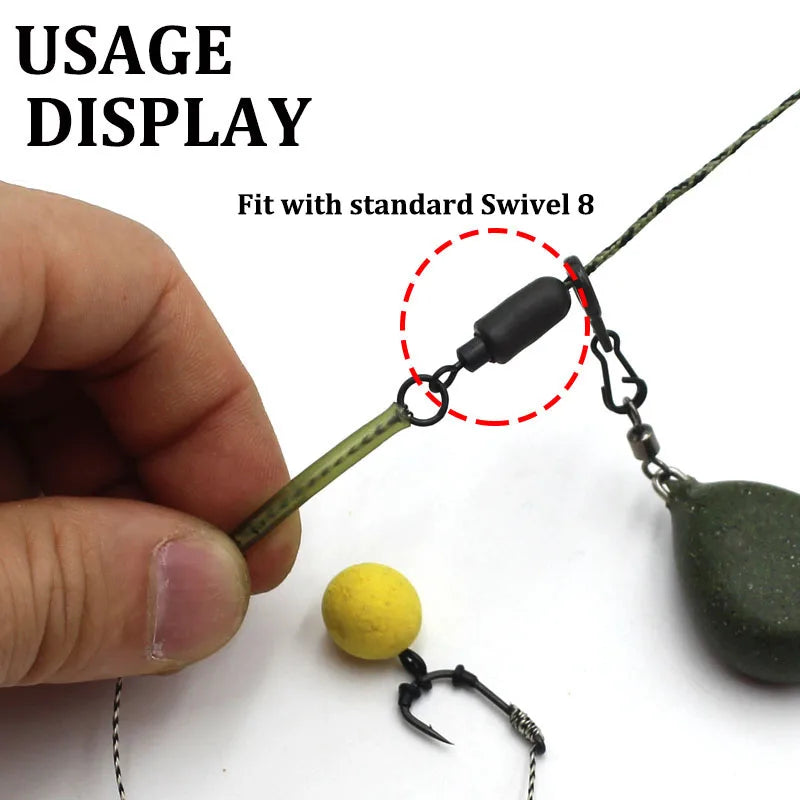 20PCSCarp Fishing Accessories Buffer Beads Rubber Shock Rig Beads 12mm 25mm Carp Fishing Tackle