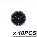 Custom Printed Clocks Tile Building Blocks  wall clock 1x2 2x2 MOC Decoration Bricks Round City Alarm Construction Toys